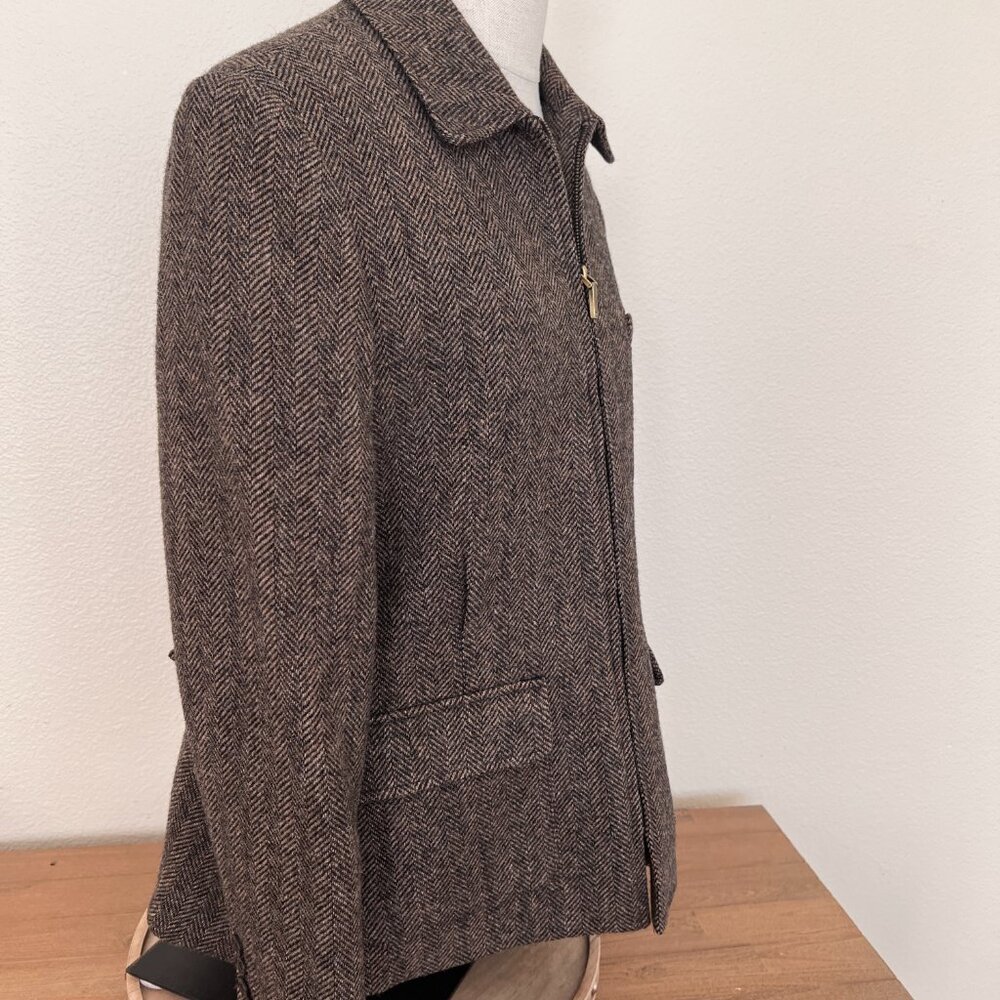 Lauren - Ralph Lauren - Wool Blazer - Suit Jacket - Zip Up - Size 12 - Picture 9 of 15
